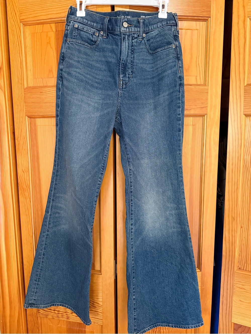J. Crew Vintage Semi-Stretch High-Rise Flare Jeans